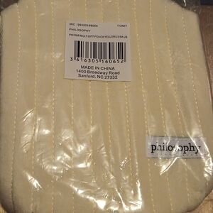 Philosophy Yellow Mellow Quilted Pouch